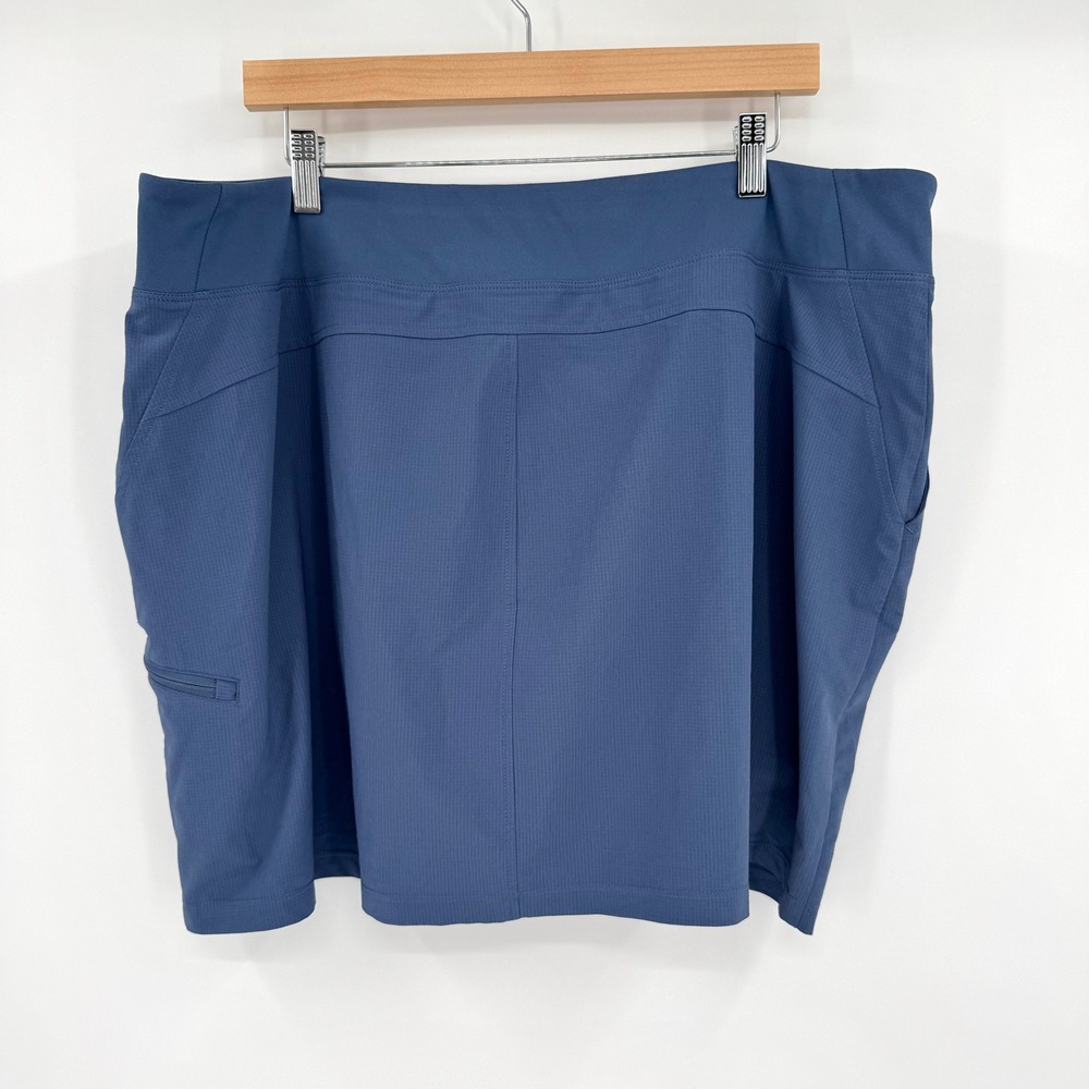 Orvis Womens‎ Blue Active Skort Pockets Athletic Skirt Built-in Shorts XXL - Picture 6 of 8